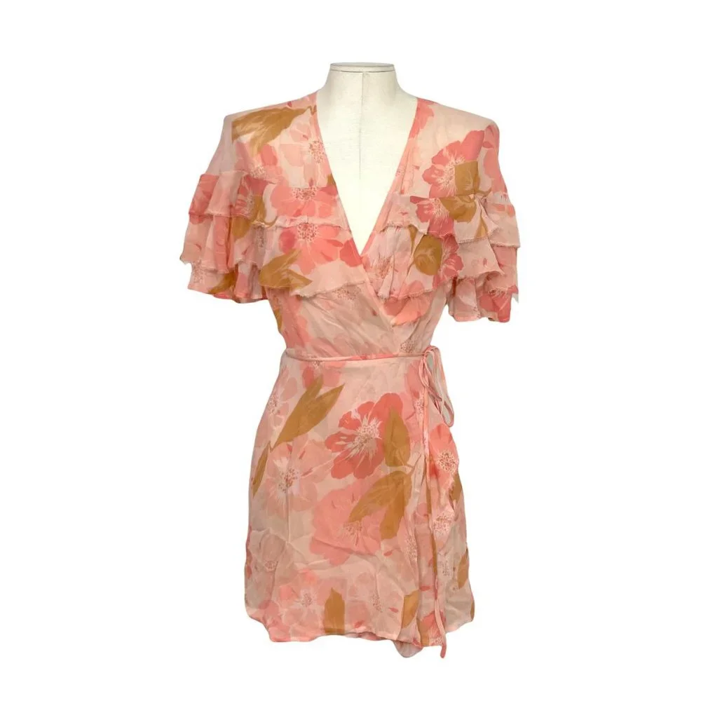 Reformation Hibiscus Floral Wrap Dress - Picture 3 of 7